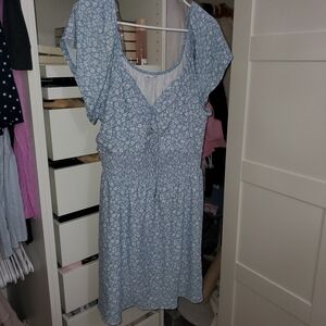 No Boundaries Light Blue Floral Top